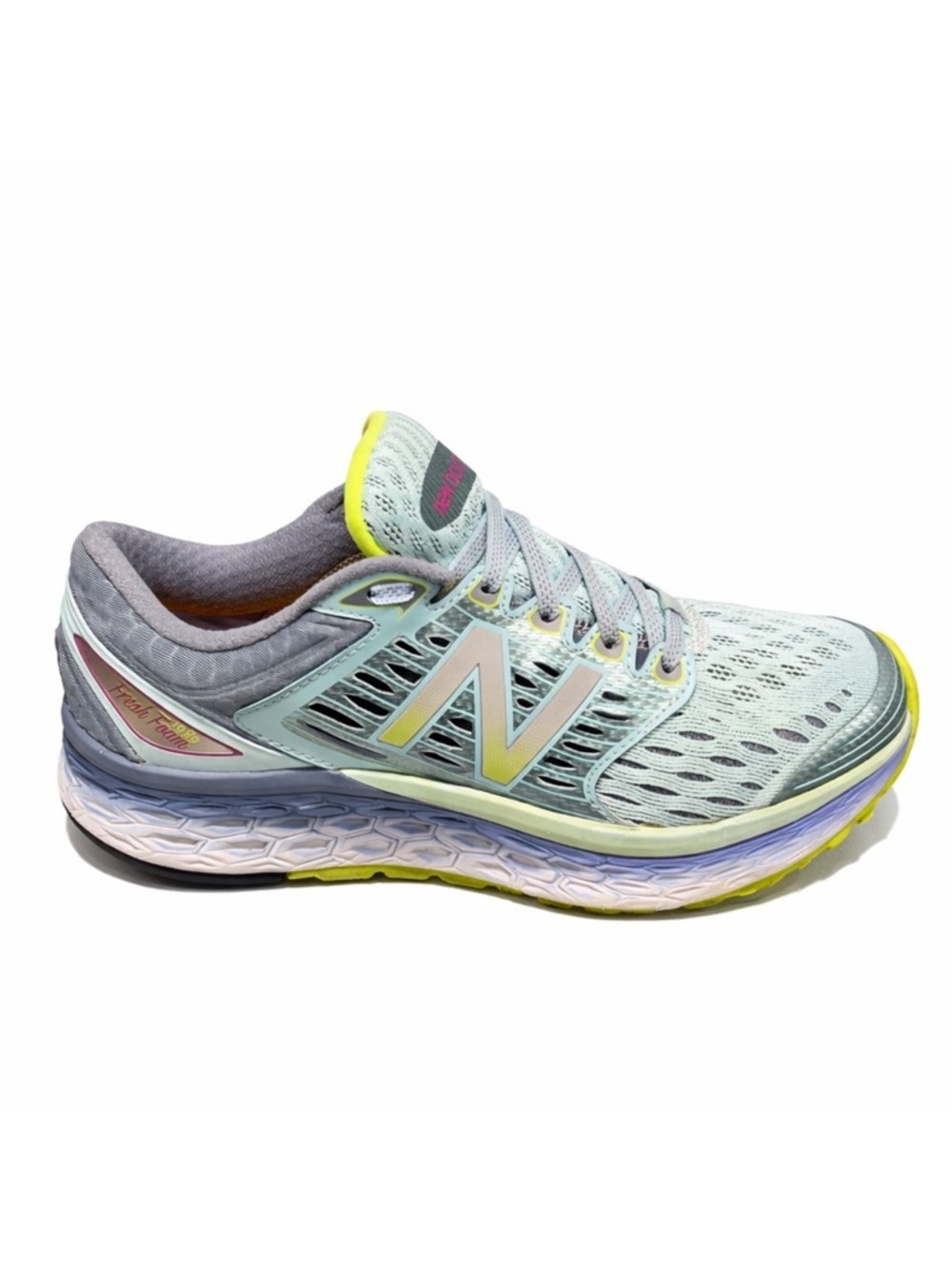 New Balance 1080 Fresh Foam Women's Mint and Lime Running Shoes Size 9